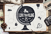 I Love Travelling. 25 Travel Objects