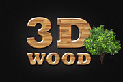 3d wood effect
