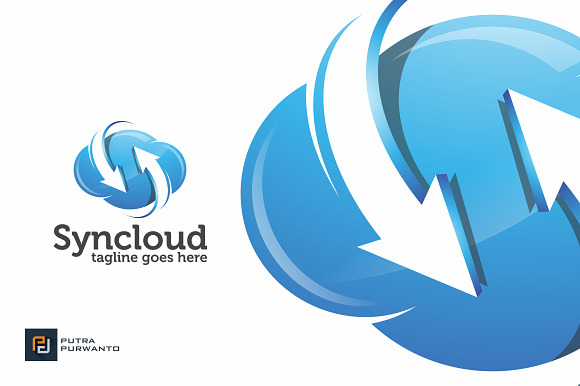 Syncloud / Cloud - Logo Template in Logo Templates - product preview 2