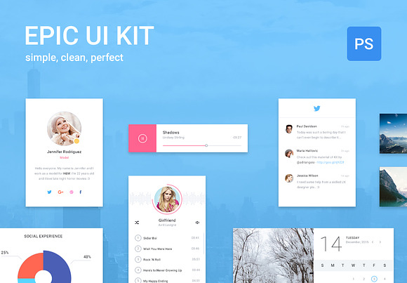 Epic UI Kit + Bootstrap Theme in UI Kits and Libraries - product preview 12