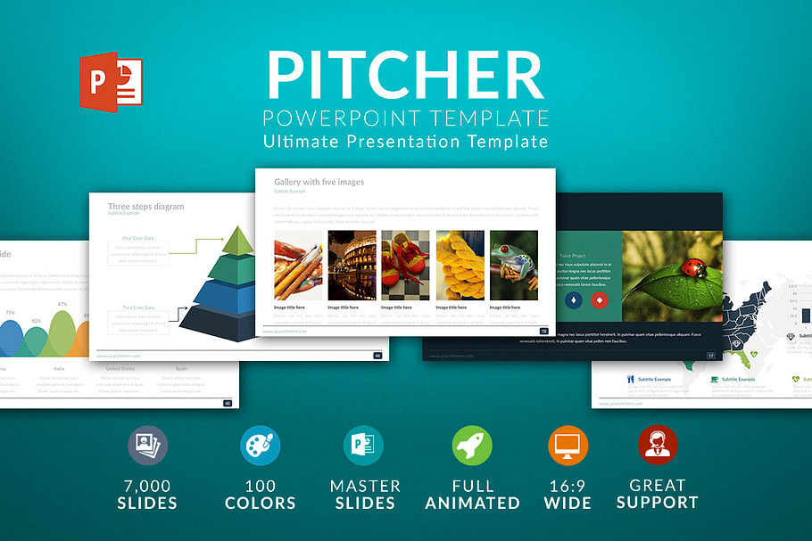 Pitcher | Powerpoint template in PowerPoint Templates - product preview 8