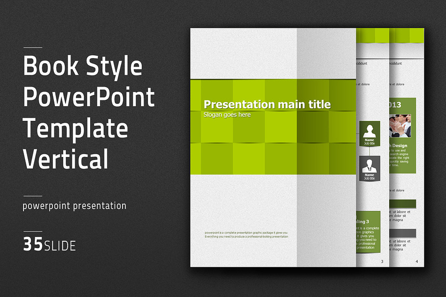 Book Style PPT Template Vertial in PowerPoint Templates - product preview 8