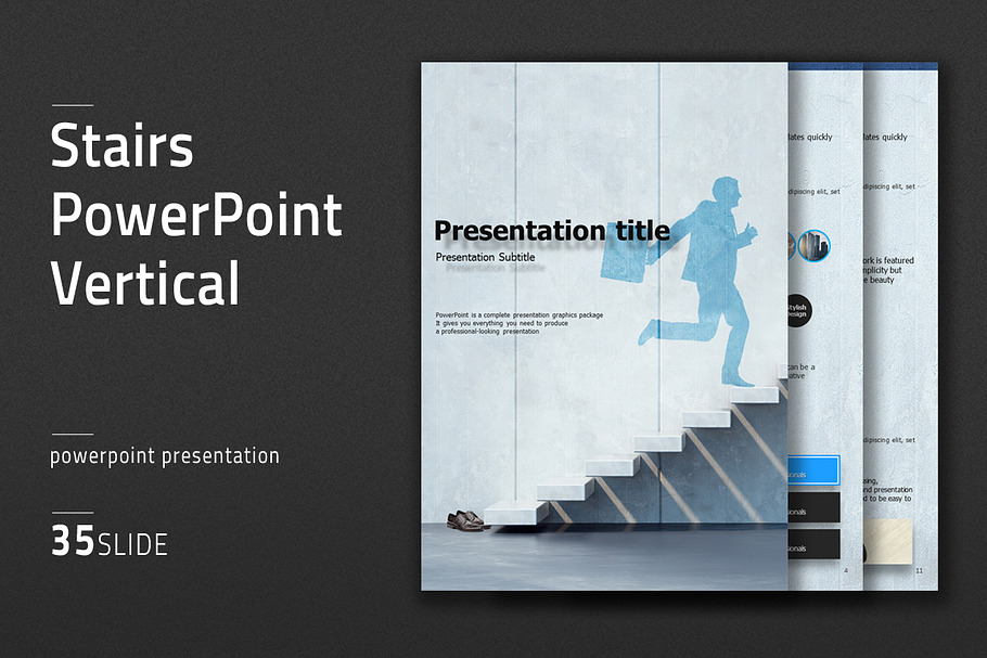 Stairs PowerPoint Vertical in PowerPoint Templates - product preview 8