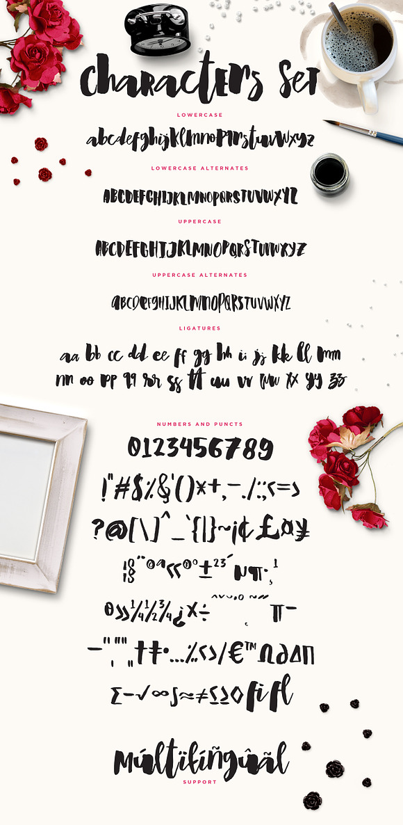 Wiggle Watercolor brush script in Display Fonts - product preview 4