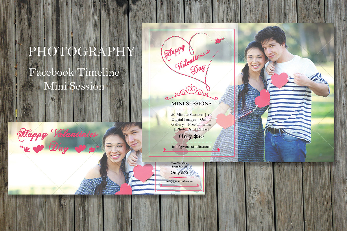 Valentines Day Mini Session-V167 in Flyer Templates - product preview 8