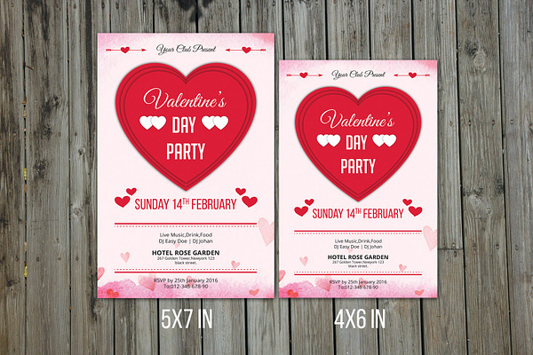 Valentines Day Party Flyer-V168