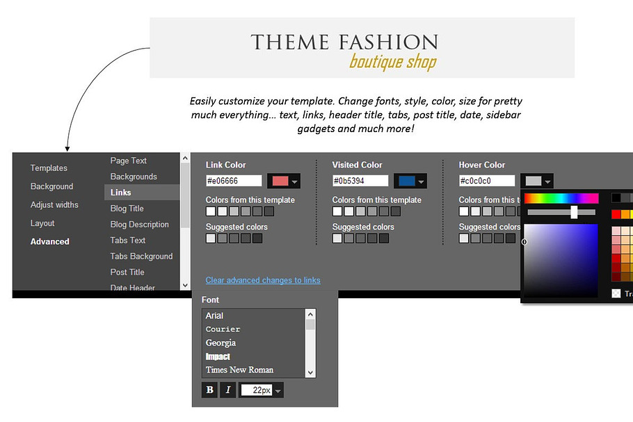 Blogger Template - Princess Diaries in Themes - product preview 8