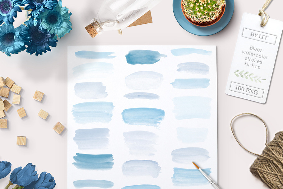 Handpainted Watercolor Graphics in Objects - product preview 8