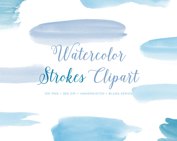 Handpainted Watercolor Graphics in Objects - product preview 1
