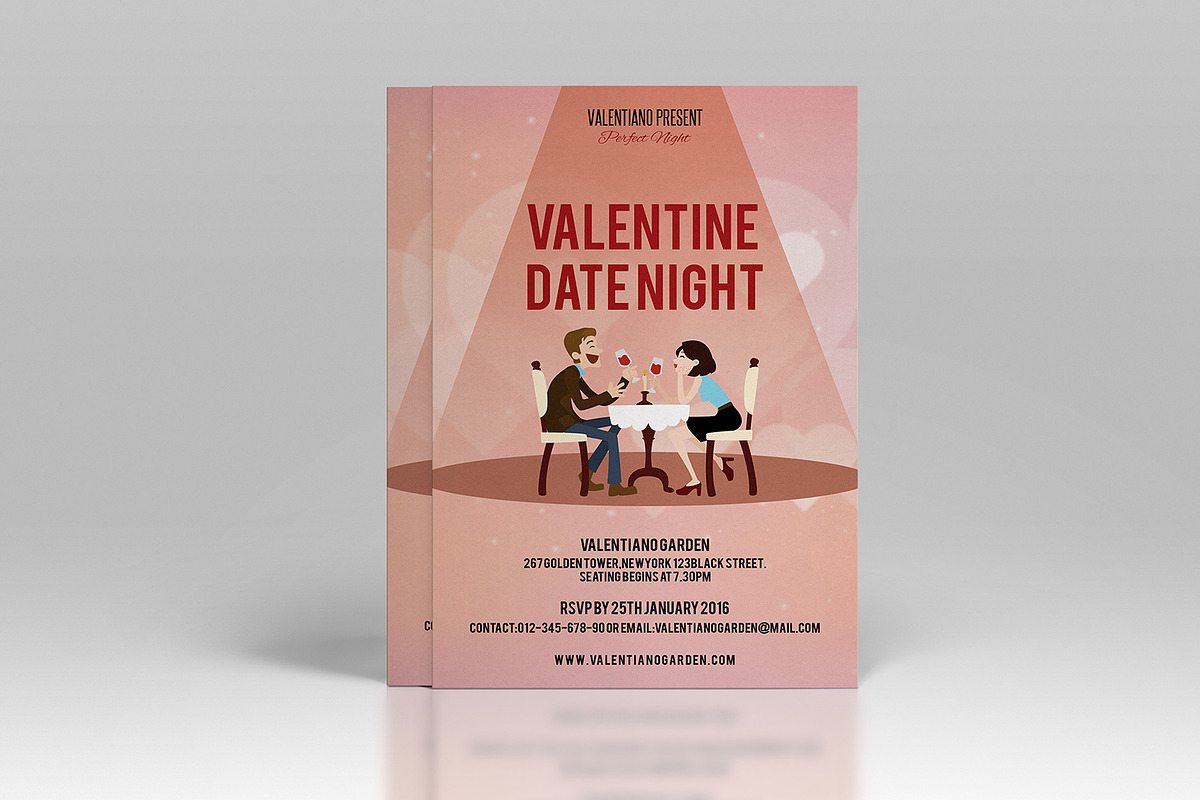 Valentines Day Party Flyer-V169 in Flyer Templates - product preview 8