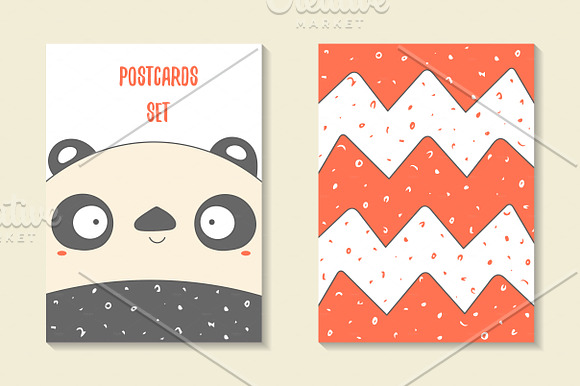 Postcards set in Postcard Templates - product preview 6
