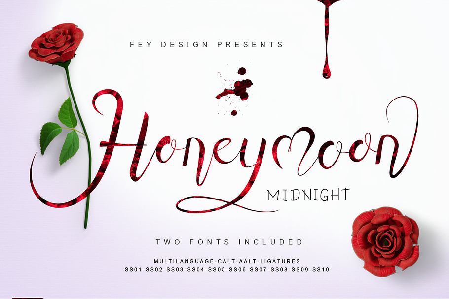 Honey Moon Midnight - Two Fonts