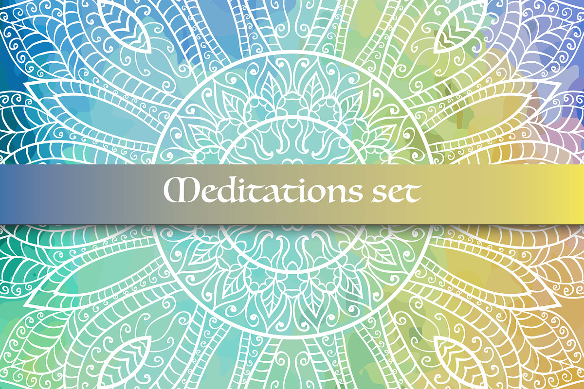 Meditations set in Card Templates - product preview 8