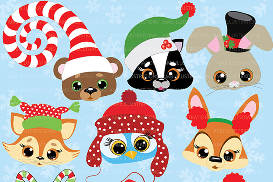 Christmas Critters Clipart AMB-504