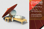3D Small People - Chaise Lounge