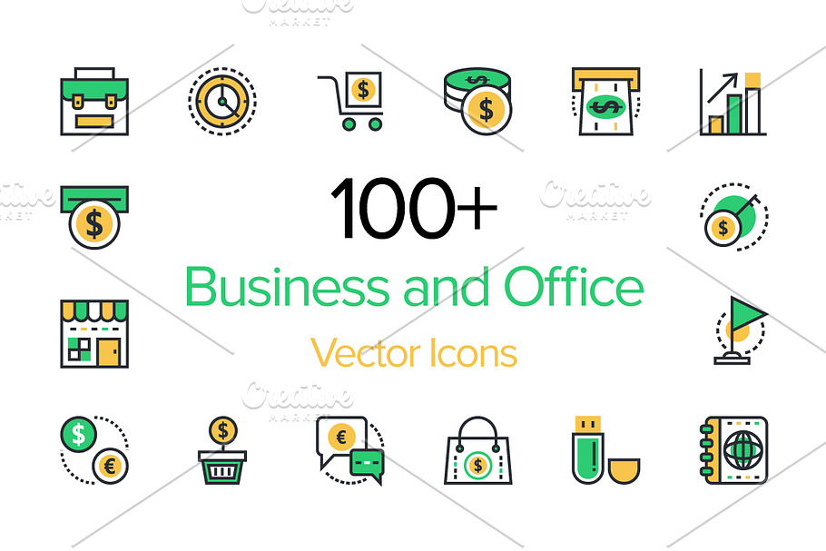 100+ Business and Office Icons in Graphics - product preview 8