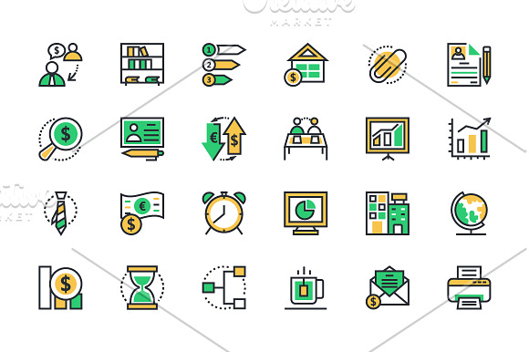 100+ Business and Office Icons in Graphics - product preview 3