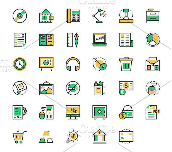 100+ Business and Office Icons in Graphics - product preview 4