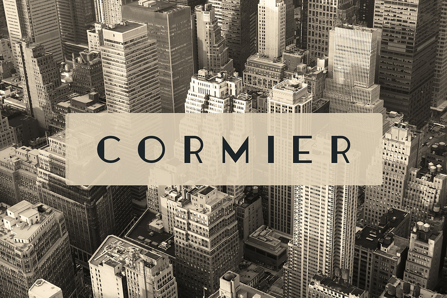 Cormier Typeface in Art Deco Fonts - product preview 8