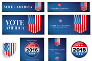 USA Presidential and election set