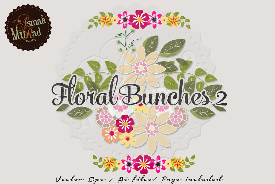 Vintage Flower borders Vectors in Illustrations - product preview 8
