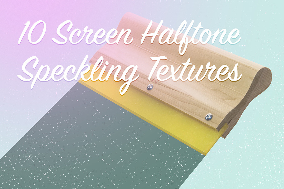 10 Screen Halftone Speckle Textures