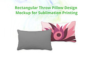 Throw Pillow Cover Design Mock-up