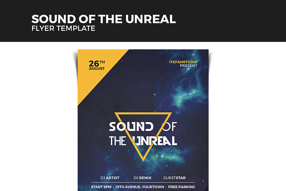 Sound Of The Unreal Flyer in Flyer Templates - product preview 8