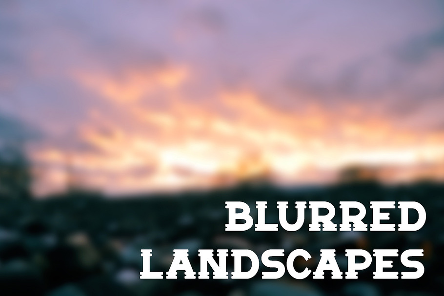 8 Blurred Landscape Images in Textures - product preview 8