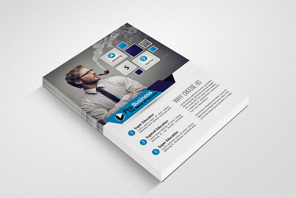Advertisment Company Flyer Template in Flyer Templates - product preview 2