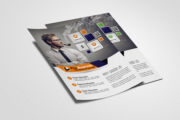 Advertisment Company Flyer Template in Flyer Templates - product preview 3