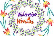Watercolor Wreaths