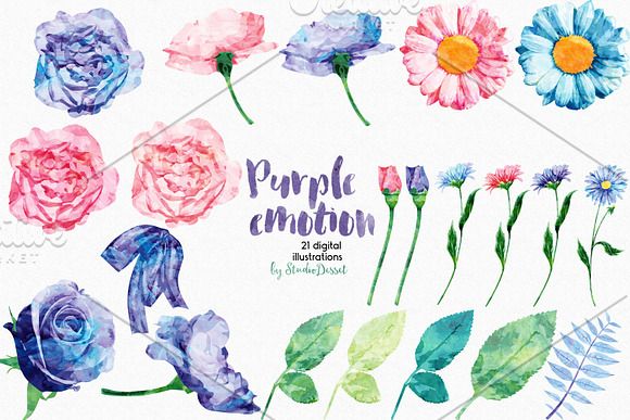 Purple Emotion in Illustrations - product preview 1