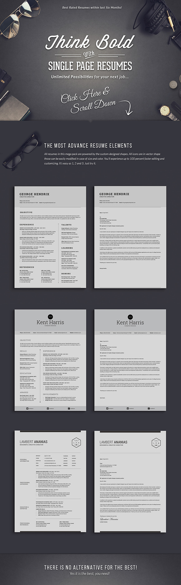 12 Top Selling Resume Mega Bundle in Resume Templates - product preview 3