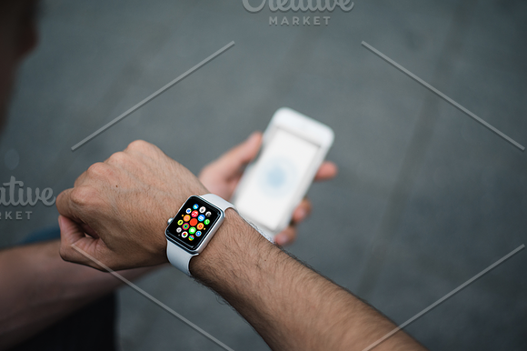 Apple Watch Mockup in Mobile & Web Mockups - product preview 1