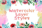 30 Watercolor Layer Styles