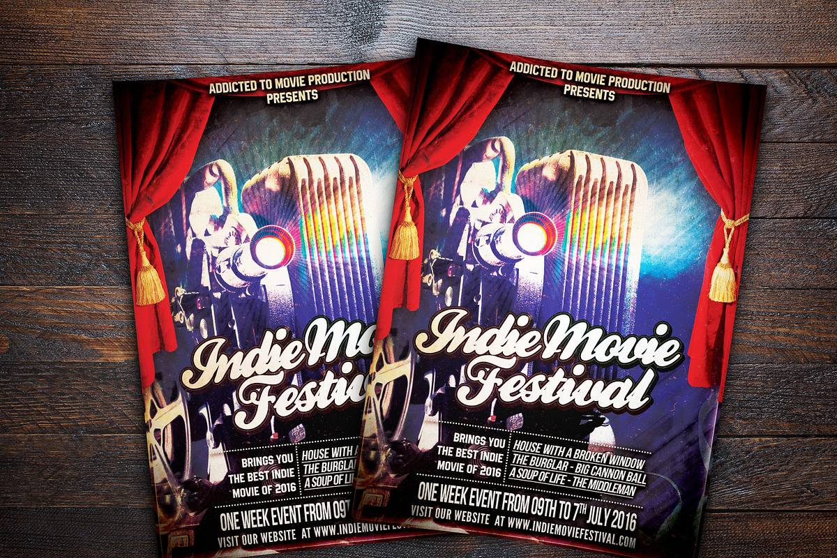 Indie Movie Festival Flyer in Flyer Templates - product preview 8