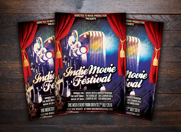 Indie Movie Festival Flyer in Flyer Templates - product preview 1