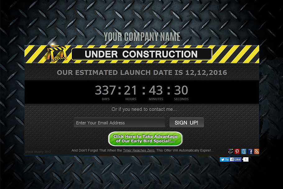 WP Under Construction App in WordPress Landing Page Themes - product preview 8