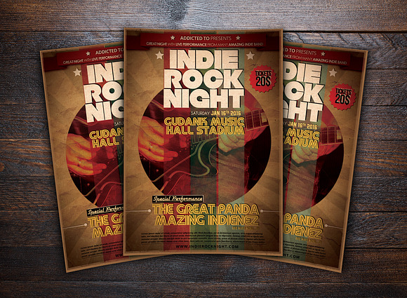Indie Rock Night Flyer in Flyer Templates - product preview 1