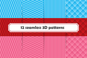 Set of seamless 3D pattern