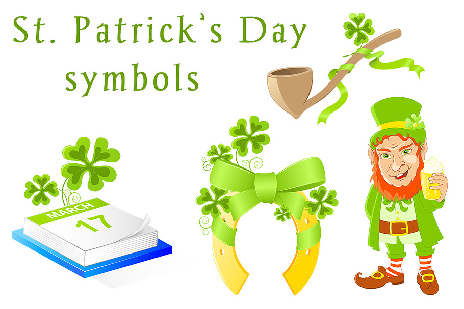 St. Patrick's Day symbols in Illustrations - product preview 8