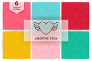 Valentine Day Line Seamless Patterns