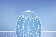 Easter egg card's design