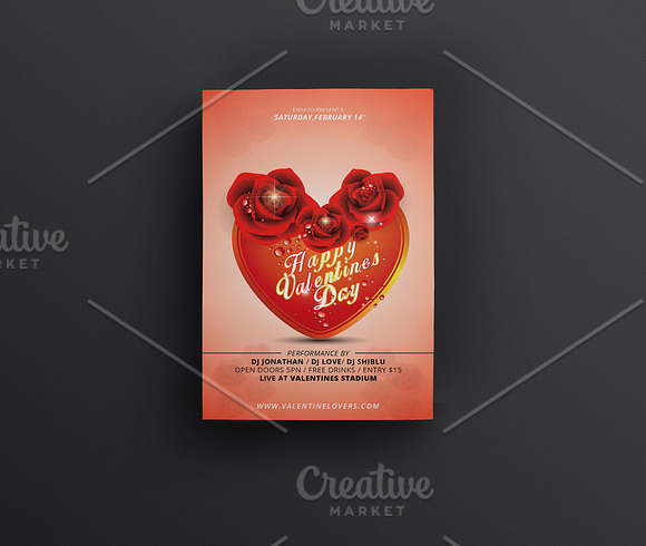 Valentine Special Party Flyer in Flyer Templates - product preview 3