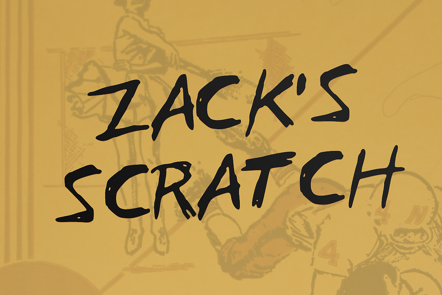 Zack's Scratch in Script Fonts - product preview 8