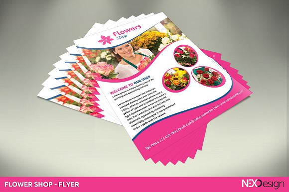 Flowers Shop Flyer - SK in Flyer Templates - product preview 4