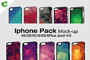 Iphone Pack - 2d Case Mock-Up