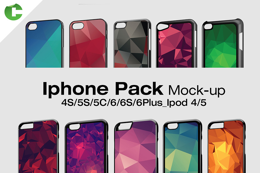 Iphone Pack - 2d Case Mock-Up in Product Mockups - product preview 8