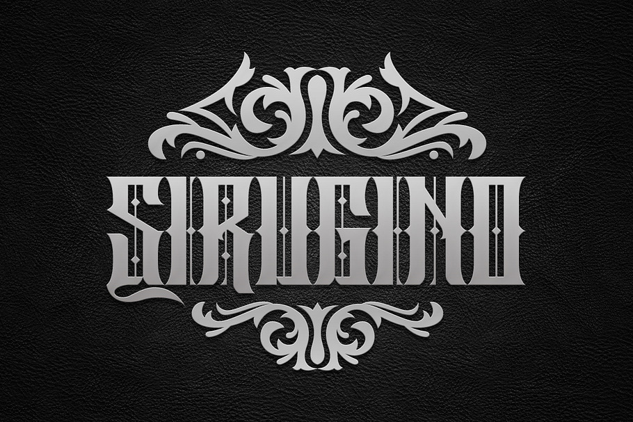 Sirugino in Blackletter Fonts - product preview 8